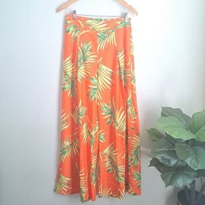 Flying Tomato | Wide Leg High Waisted Yellow Floral Palazzo Pants Medium